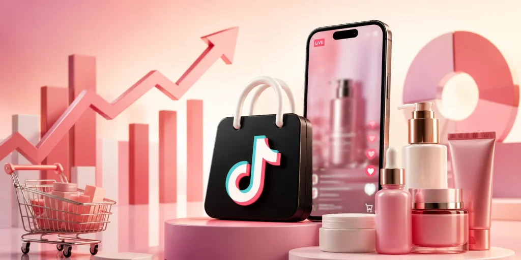 TikTok Shop roza los mil millones de dólares en ventas de belleza
