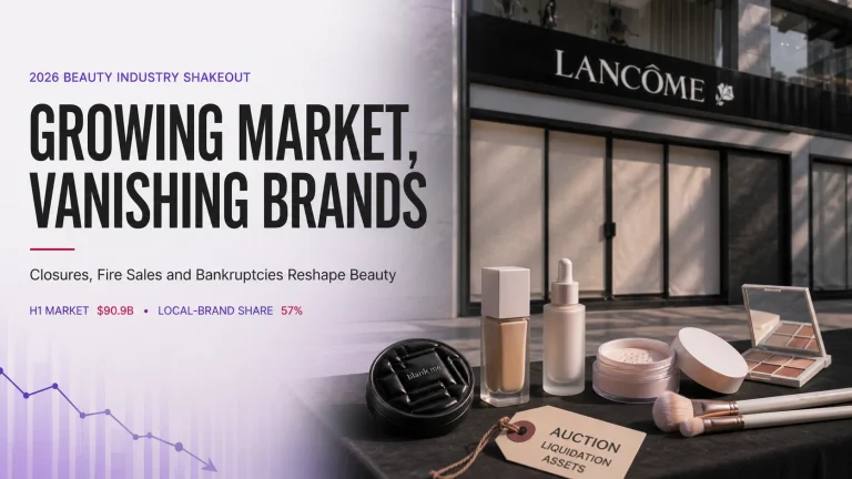Cierres y reestructuraciones aceleran la consolidación en la industria cosmética china