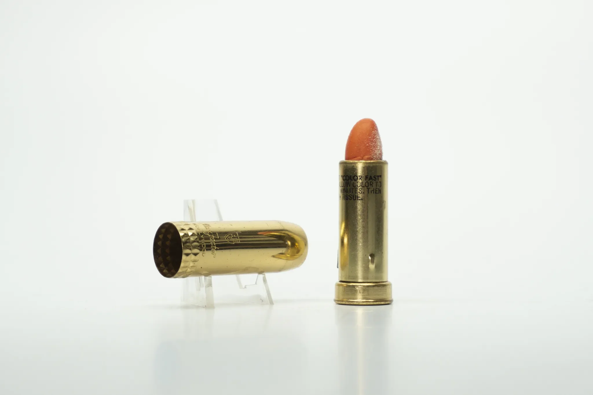A Max Factor Hollywood Lipstick belonging to Marilyn Monroe, photographed by Holly McGraw.