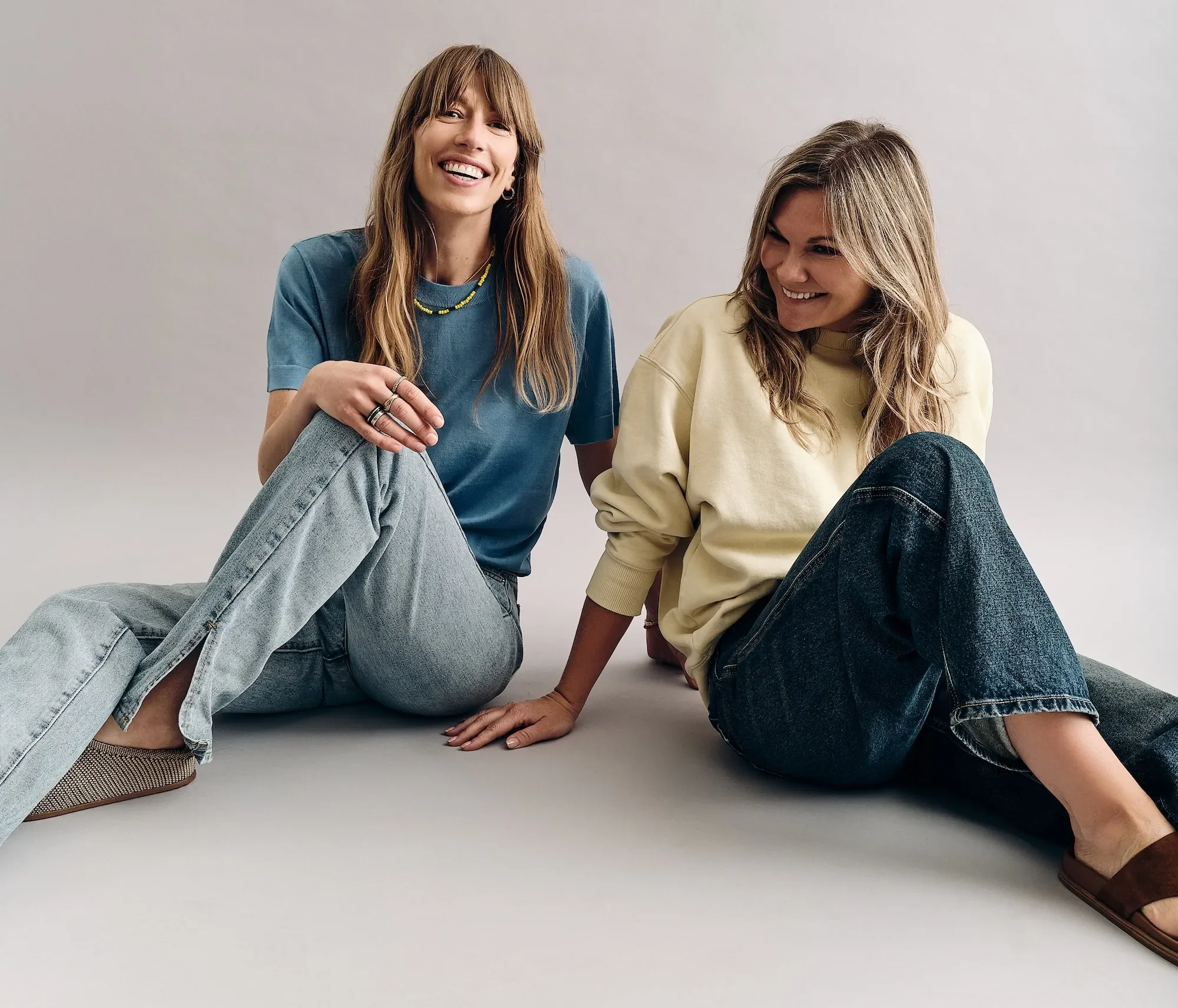 Las cofundadoras de Oovii, Harriet Haskell-Thomas y Lucia Dailey. Foto: Aaron Farrelly