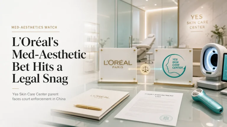 L'Oréal-Backed Aesthetics Chain Yesskin Named Debtor in Chinese Court Order