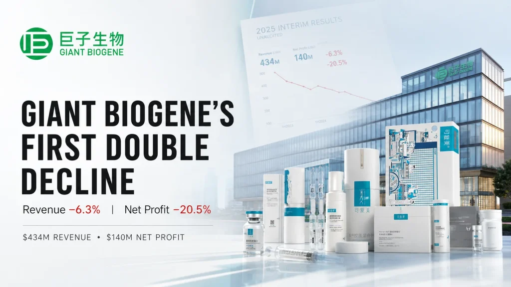 Giant Biogene registra primeira queda de receita e lucro após IPO