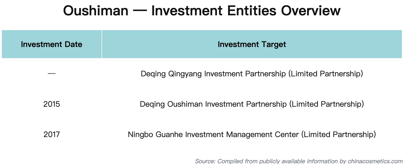 Overview of OSM Group's main investment entities and capital structures
