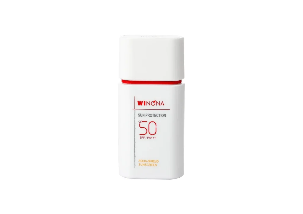WINONA Anti-Redness Soothing Cream for sensitive skin repair in a white pump bottle.